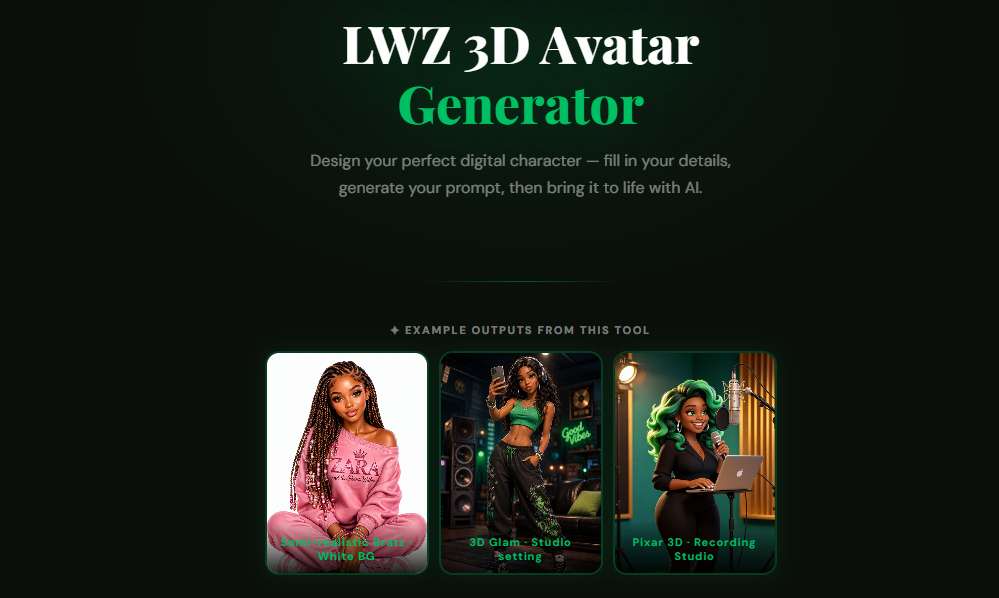 LWZ 3D Avatar Generator